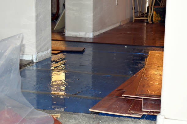 Professional Crawl Space Water Removal technician working in Winthrop, ME